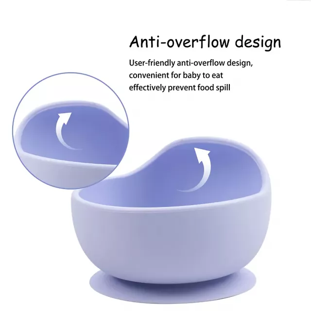 Silicone Baby Feeding Bowl with BPA-Free Teething Toy - Image 6