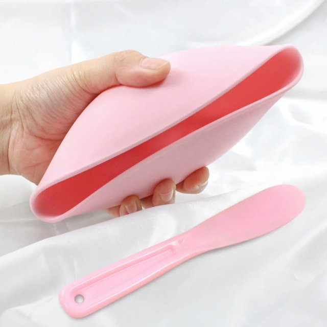 2pcs Silicone Face Mask Mixing Bowl & Spatula Set - Image 4