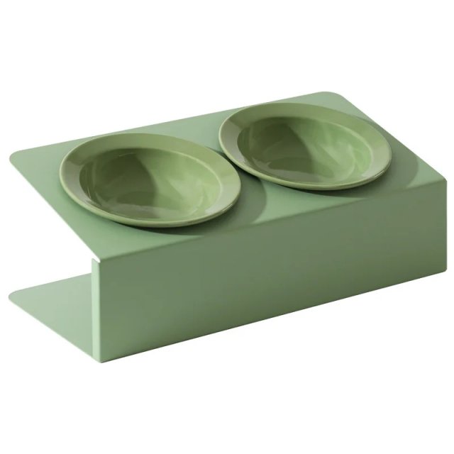 Elevated Cat and Dog Double Ceramic Bowl with Iron Stand - Image 6