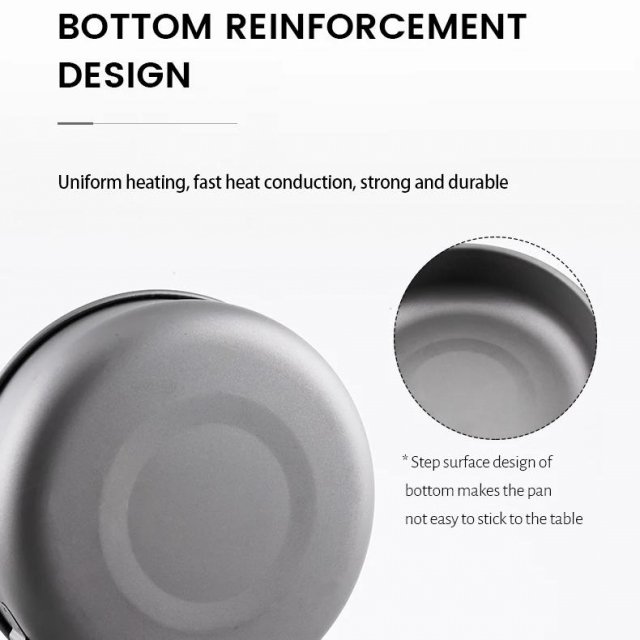 Portable Titanium Camping Frying Pan - Image 3