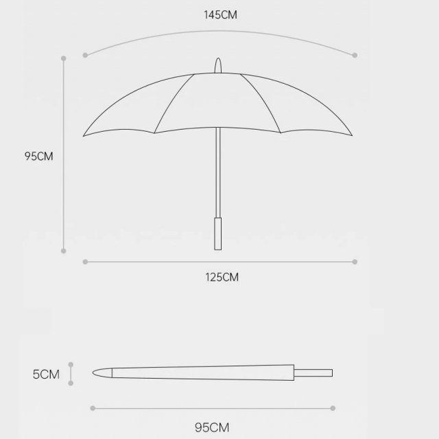 Automatic Windproof Long Handle Umbrella - Image 7
