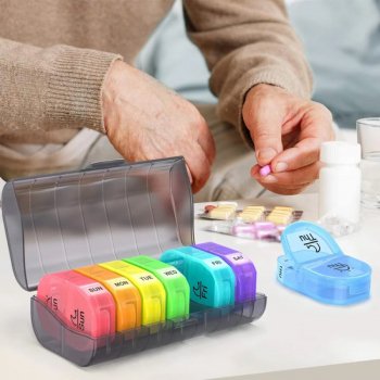 AM PM Weekly Pill Organizer