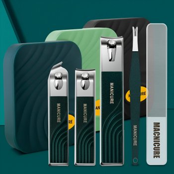 5-Piece Stainless Steel Manicure Set for Perfect Nail Care