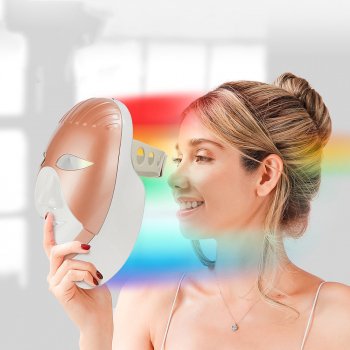 Wireless 7 Colors LED Face & Neck Mask for Skin Rejuvenation