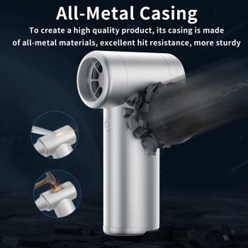 Cordless Rechargeable Portable Hair Dryer for Travel, Camping, and Outdoor Use