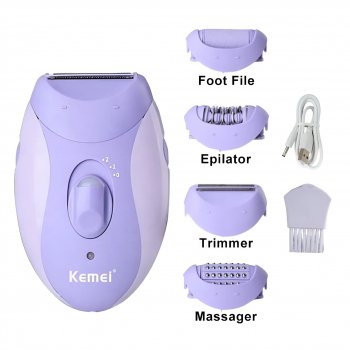 4-in-1 Rechargeable Electric Epilator & Hair Removal System for Women