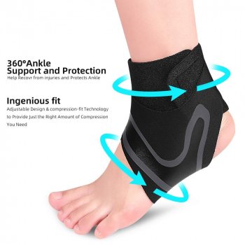 Adjustable Elastic Ankle Support Brace – Compression Stabilizer