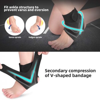 Adjustable Elastic Ankle Support Brace – Compression Stabilizer