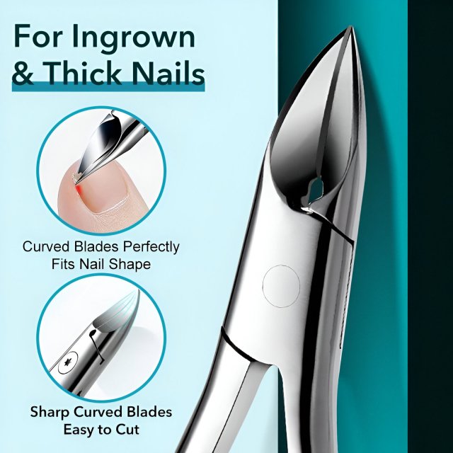 Precision Ingrown Toenail Clippers for Thick and Curly Nails - Image 3