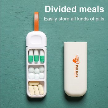 Compact 3-Grid Mini Pill Organizer