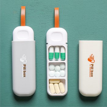 Compact 3-Grid Mini Pill Organizer