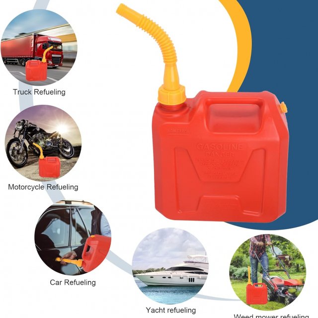 Gas Can Nozzle with Screw Collar Caps Anti Spill Gas Can Vent Replacement Gas Can Spouts for Most 1/2/5/10 Gal Can - Image 3