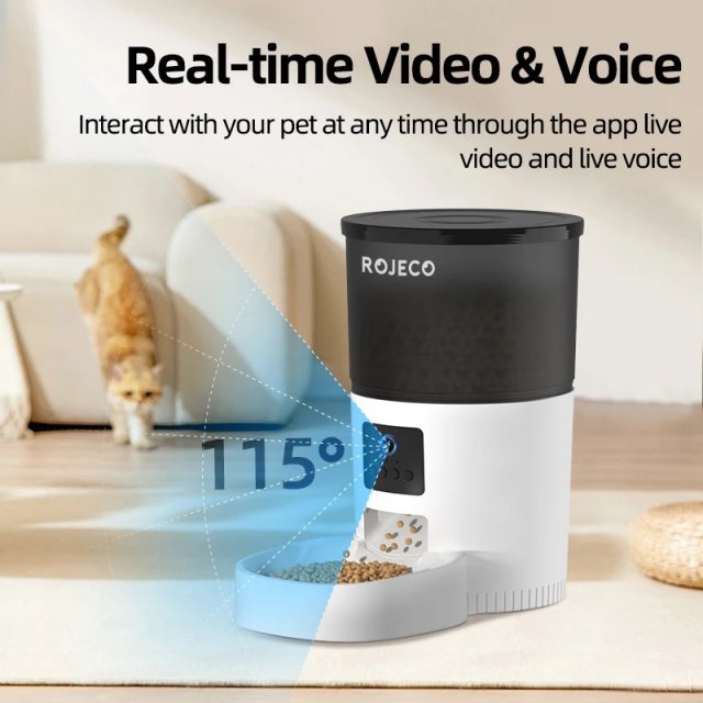 Smart Automatic Cat Feeder with Camera and Voice Recorder - Image 2