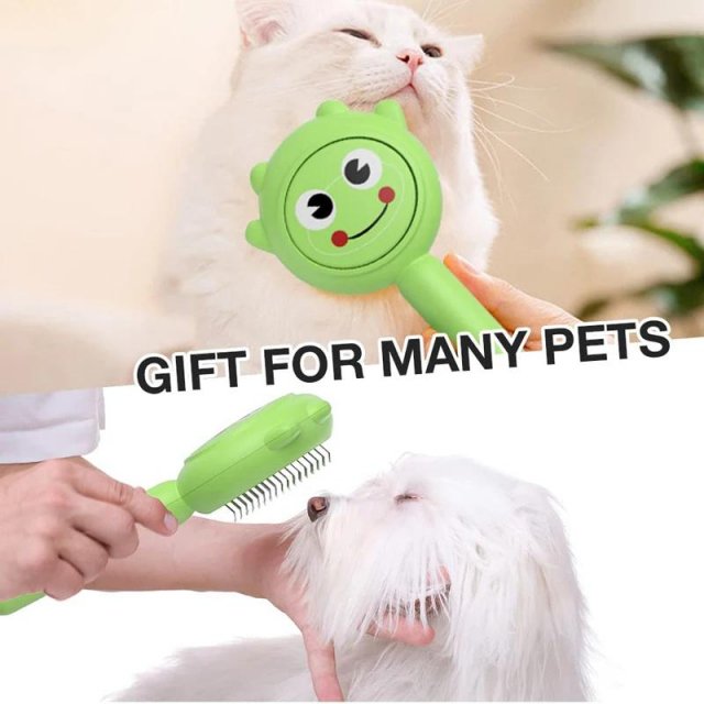 Self-Cleaning Pet Grooming Brush for Cats & Dogs - Image 6