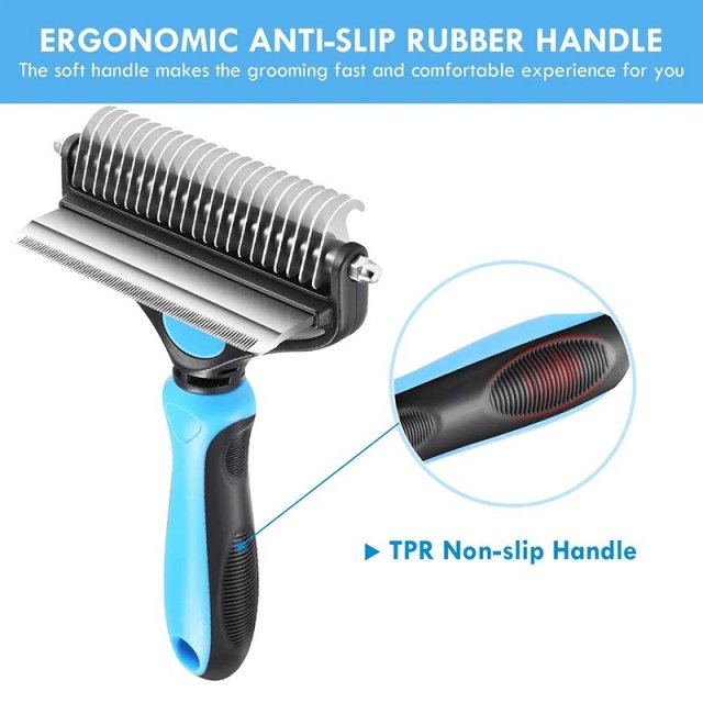 Professional 2-in-1 Dog Grooming Brush - Image 3