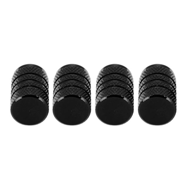 4Pcs Black Aluminum Tire Valve Stem Caps - Image 5