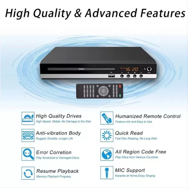 All-Region DVD and CD Player with AV Output - Image 3