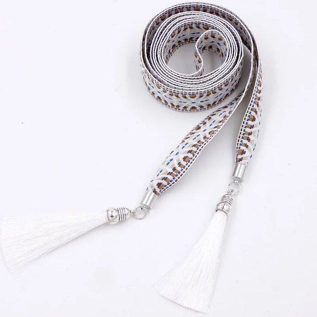 Boho Ethnic Chic Tassel Chain Waist Belt - Image 6