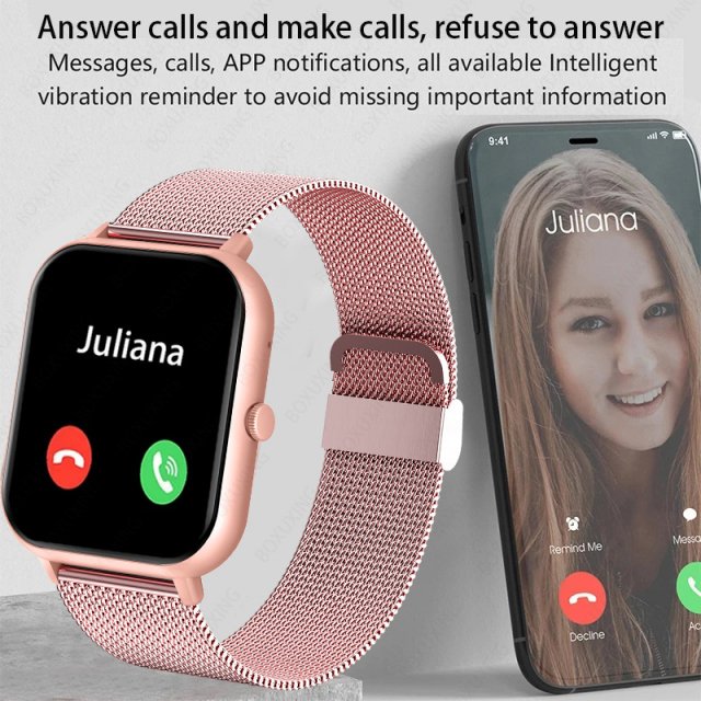 Smartwatch for Women with Custom Dial and Bluetooth Calling - Image 3