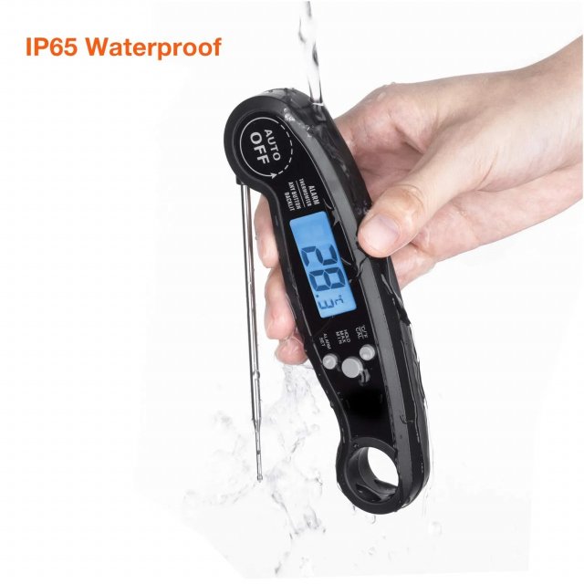 Portable Digital Kitchen Meat Thermometer with Folding Probe - Image 4