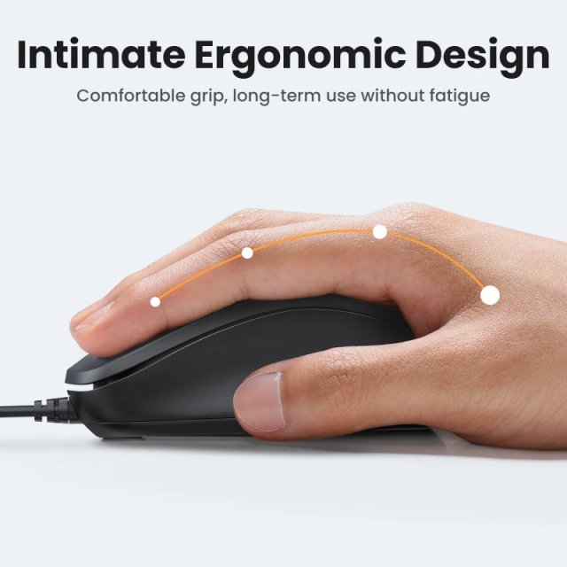 Ergonomic USB Wired Mouse with 1200 DPI - Image 3