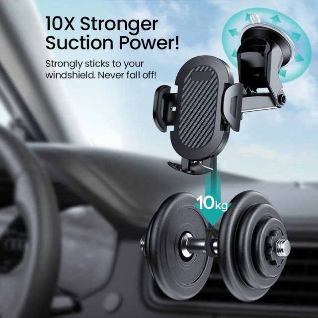 Universal Dashboard & Windshield Gravity Car Phone Holder - Image 5
