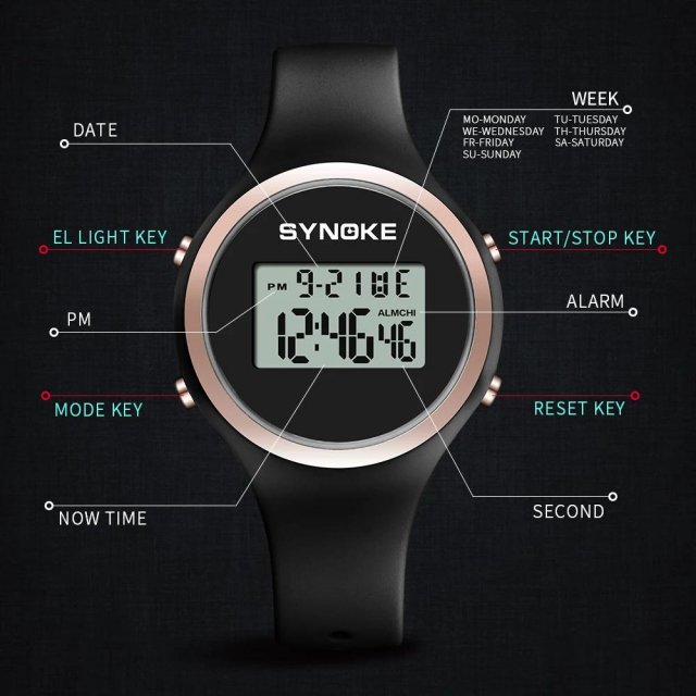 Women's Waterproof Digital Sports Watch - Image 4