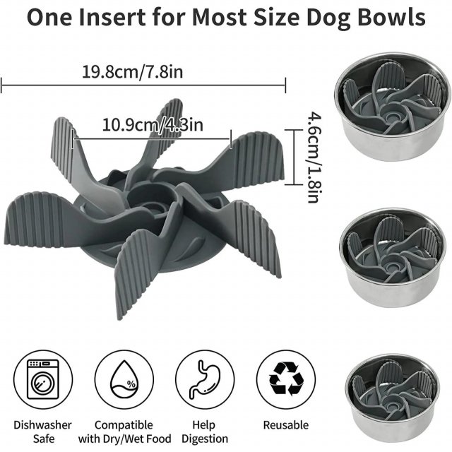 Slow Feeder Insert for Dog Bowls with Strong Suction - Image 6