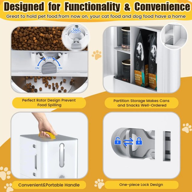 Waterproof Pet Dog Food Storage Tank and Feeding Station - Image 5