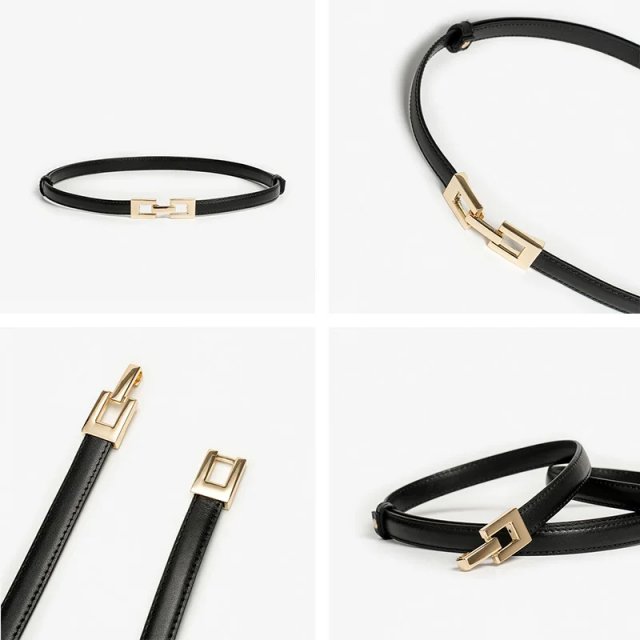 Women's Genuine Leather Slim Waist Belt - Casual & Stylish Accessory for Jeans and Dresses - Image 6