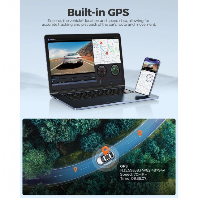 4K Dash Cam with Night Vision, GPS, and WiFi - Image 5