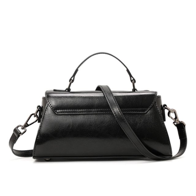 Stylish Women's Leather Crossbody Shoulder Bag - Small Cowhide Handbag - Image 4