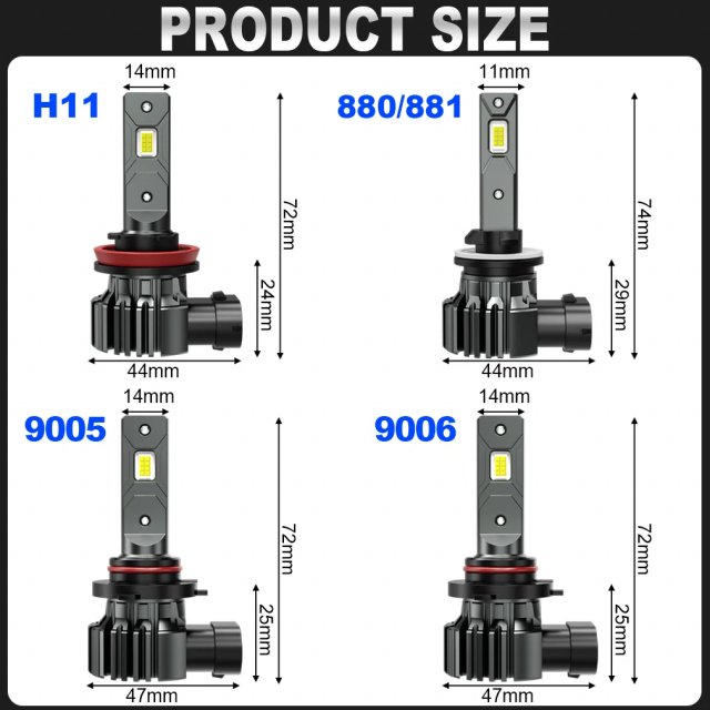 Super Bright LED Headlight and Fog Light Bulbs - Image 7