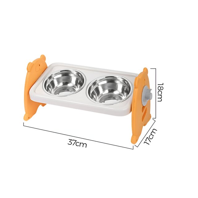 Adjustable Double Bowl Pet Feeder - Image 5