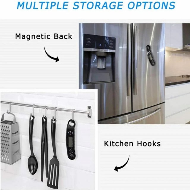 Portable Digital Kitchen Meat Thermometer with Folding Probe - Image 5