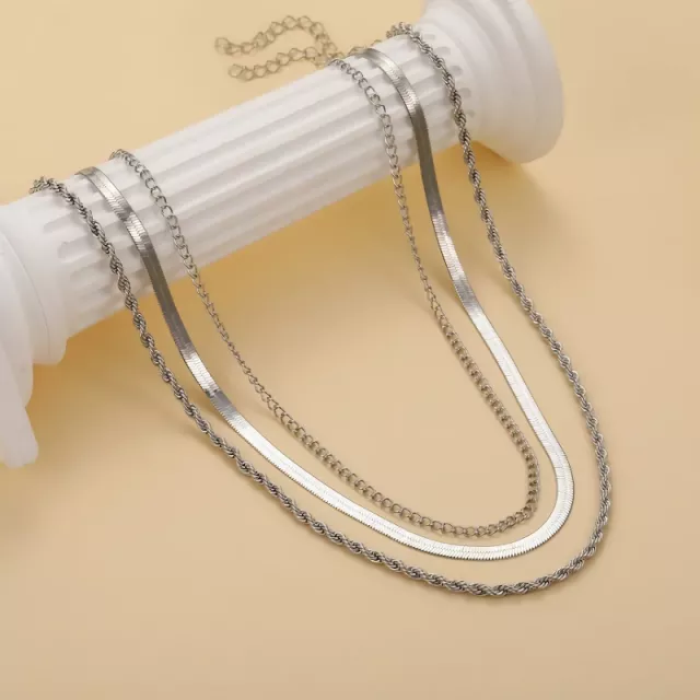 14k Gold Plated Herringbone Necklace - Image 5