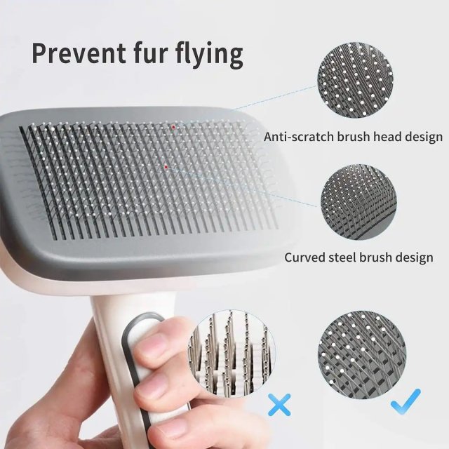 Self-Cleaning Pet Grooming Brush for Dogs and Cats - Image 4