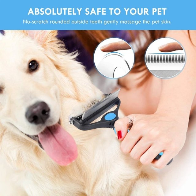Professional 2-in-1 Dog Grooming Brush - Image 5