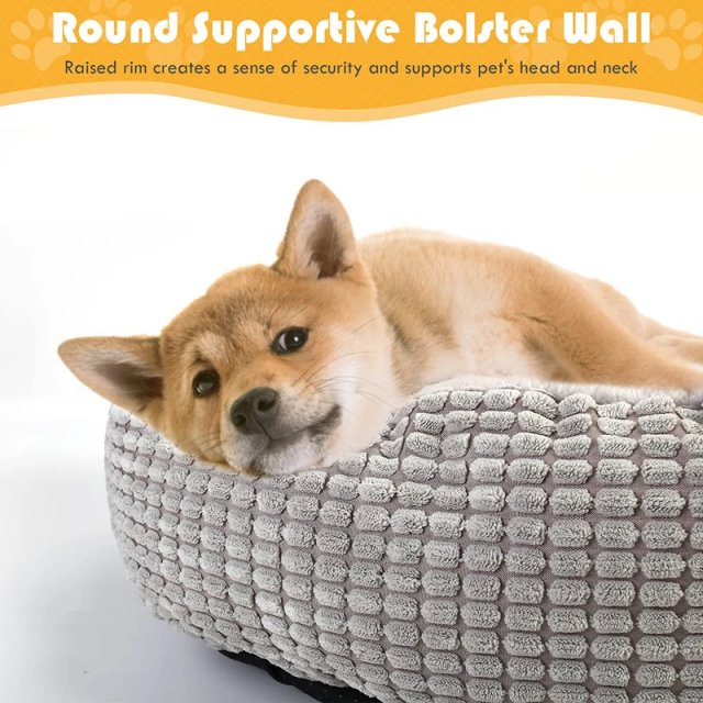 Cozy Hooded Fluffy Orthopedic Round Pet Cuddler - Image 3