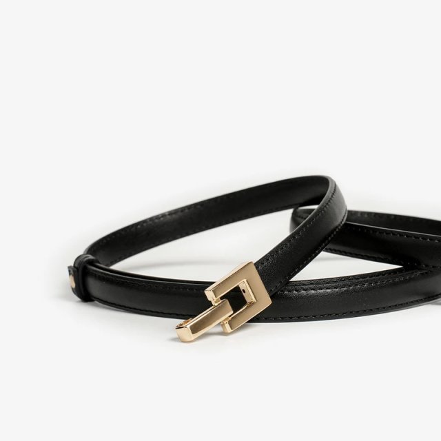 Women's Genuine Leather Slim Waist Belt - Casual & Stylish Accessory for Jeans and Dresses - Image 3