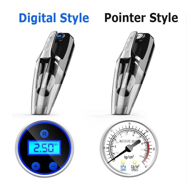 4-in-1 Portable Car Vacuum Cleaner and Tire Inflator - Image 6