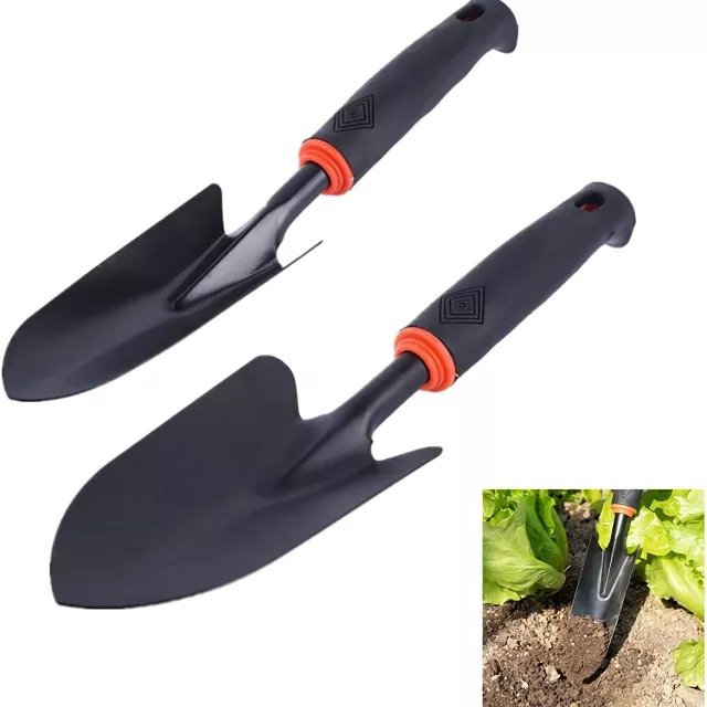 Heavy Duty Carbon Steel Garden Shovel with Soft Rubberized Handle - Image 6