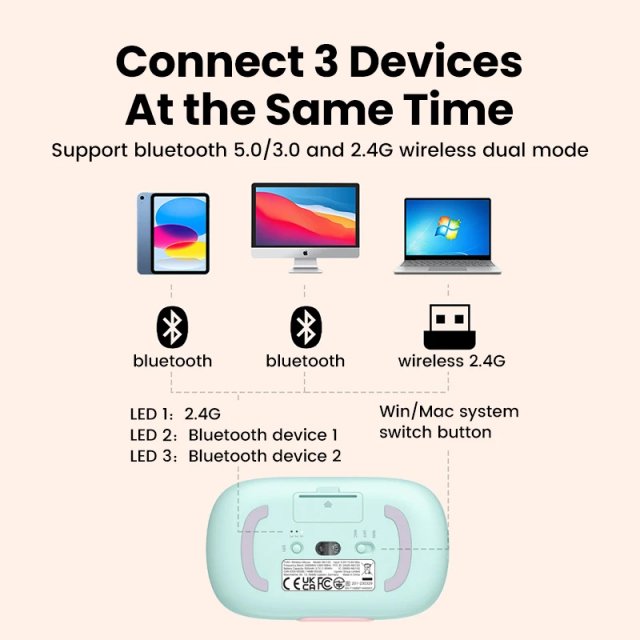 Wireless Bluetooth Rechargeable Mouse - Image 3