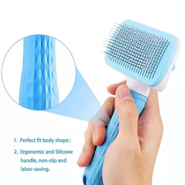 Pet Hair Grooming & Cleaning Comb for Long-Haired Pets - Image 4