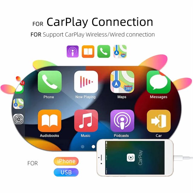 7" Retractable Touchscreen Car Stereo with Wireless CarPlay, Android Auto, and Backup Camera - Image 7