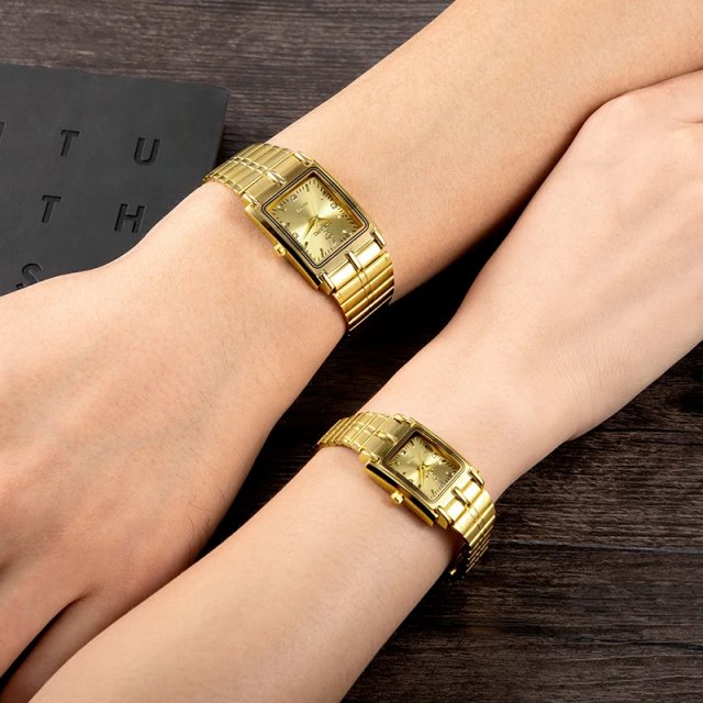 Luxury Gold Steel Bracelet Watch - Image 2