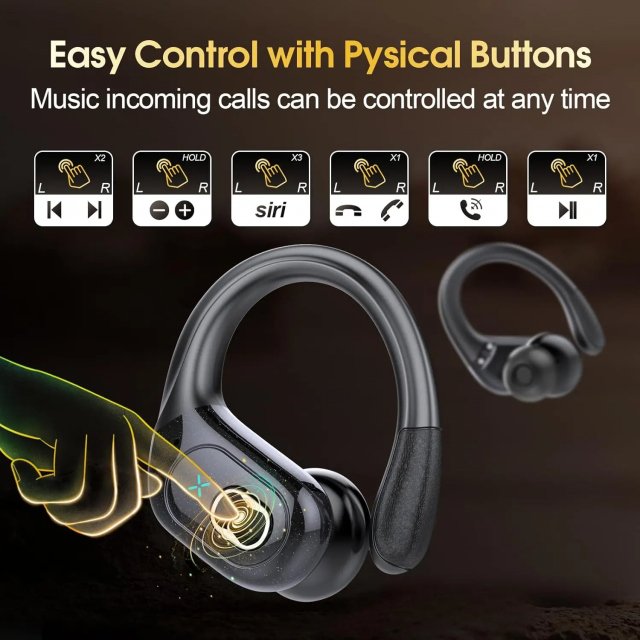 Wireless Bluetooth Earbuds with HiFi Sound, Waterproof, Noise Reduction, 75H Playtime - Image 4