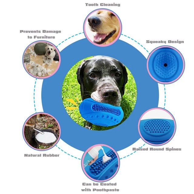 Durable Non-Toxic Rubber Dog Chew Toy for Aggressive Chewers - Image 5