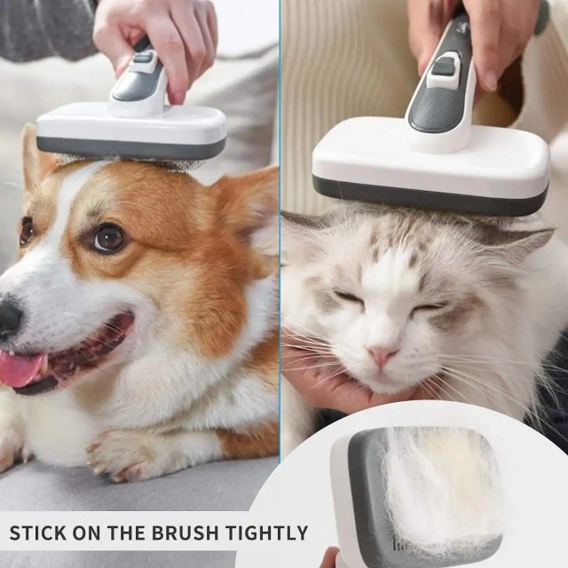 Self-Cleaning Pet Grooming Brush for Dogs and Cats - Image 3