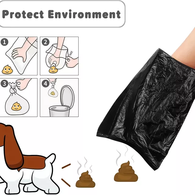Biodegradable Dog Poop Bags - Extra Thick & Tear-Resistant Pet Waste Bags - Image 3
